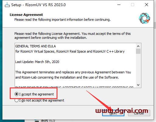 RizomUV 2023.0.70英文学习版安装包下载与安装教程
