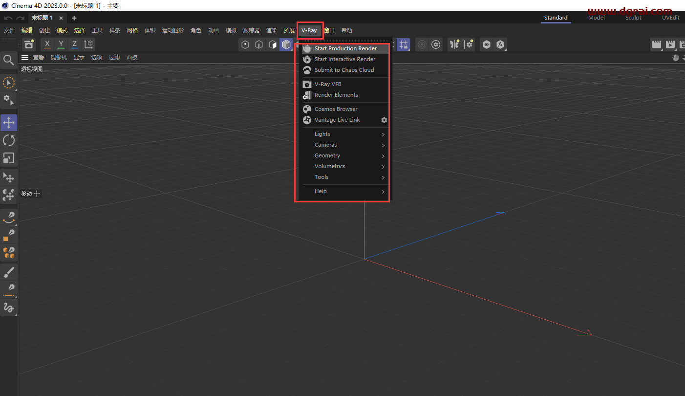 V-Ray 6.00.04 for Cinema 4D R21-2023英文学习版下载与安装教程