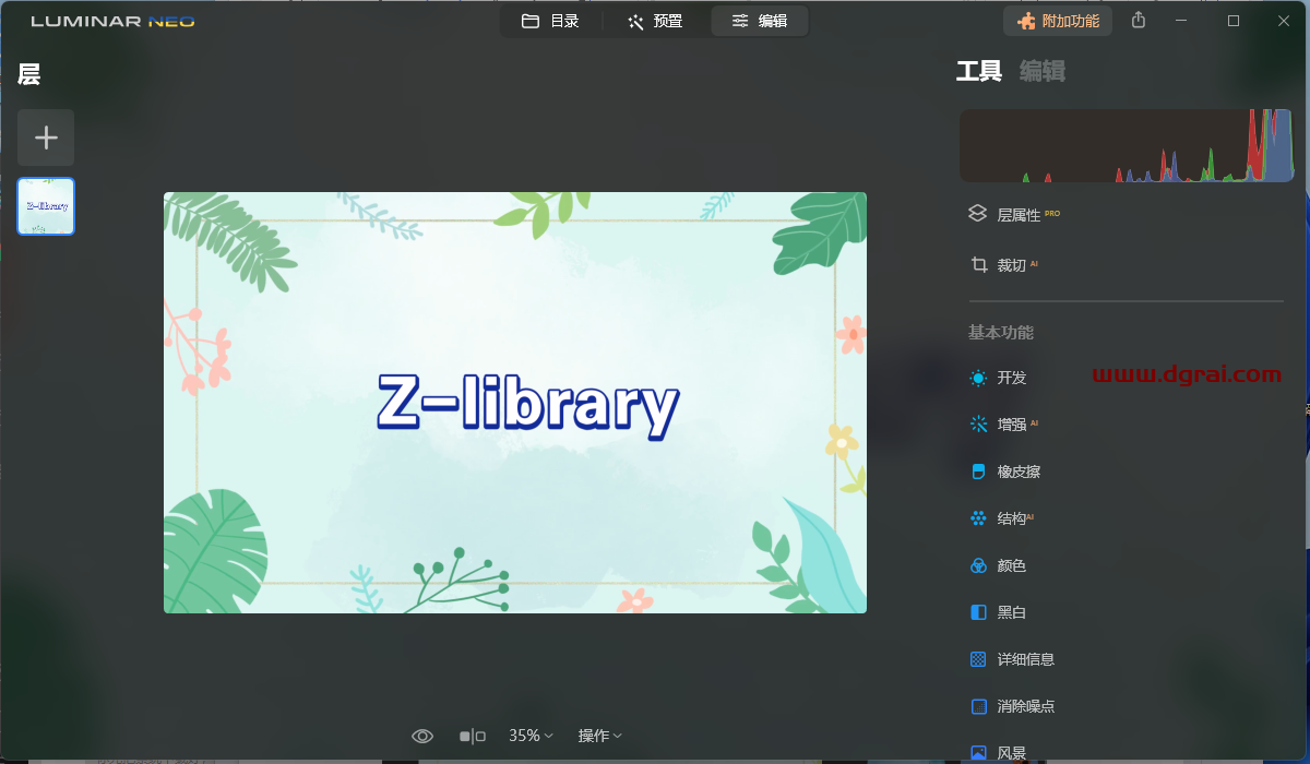【AI人工智能图像处理工具】Skylum Luminar Neo v1.14.0.12151 中文绿色便携版