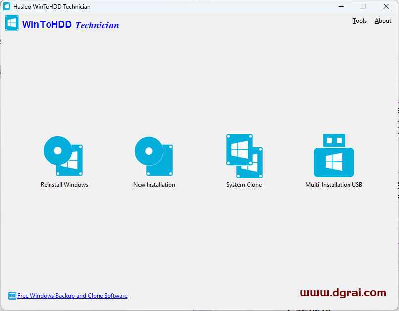 WinToHDD v6.2.0中文学习版--本地硬盘安装系统工具