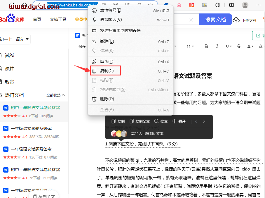 百度文库的资料下载器!稳定,免费
