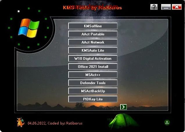 KMS Tools by Ratiborus,一款可以激活Windows和office的激活工具箱