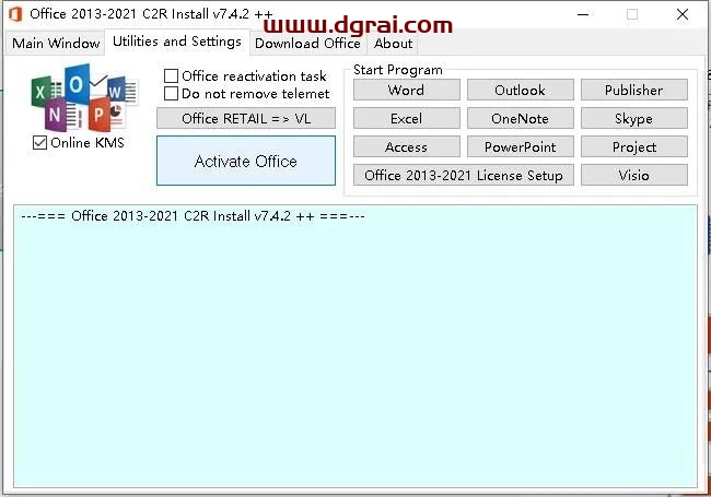 KMS Tools by Ratiborus,一款可以激活Windows和office的激活工具箱