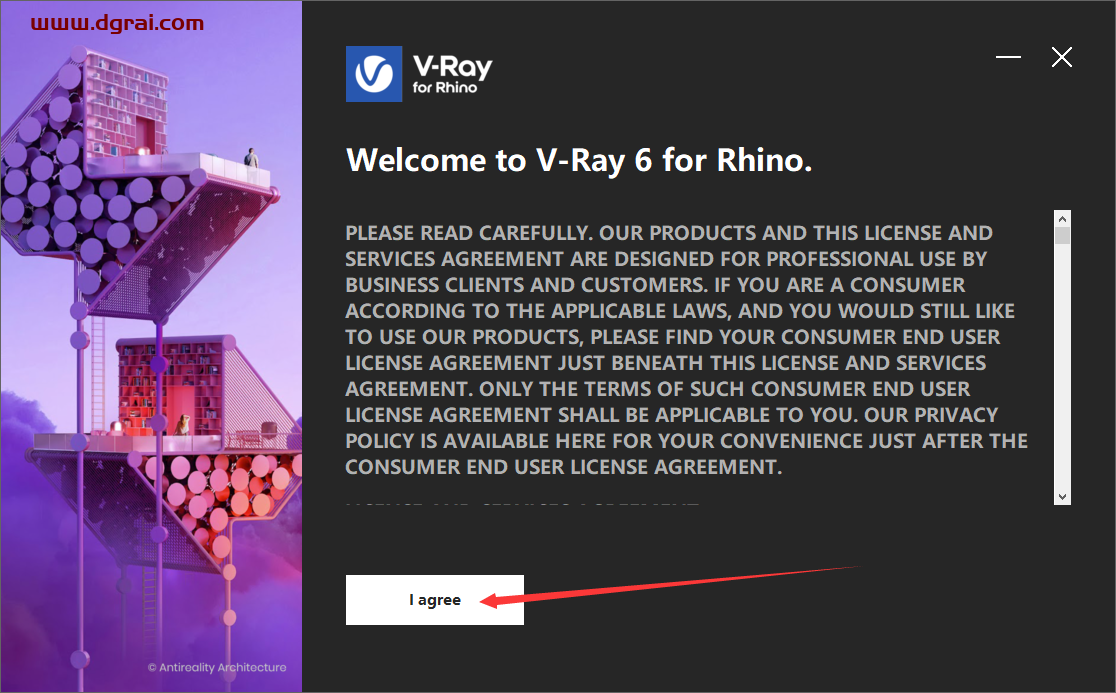 VRay 6.2003 for Rhino 6-8英文版下载与安装教程