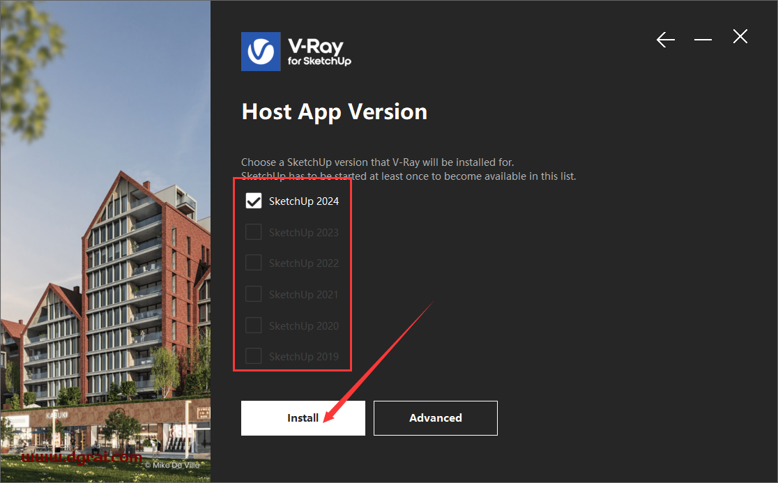 V-Ray 6.2003 for SketchUp 2019-2024中文版下载与安装教程