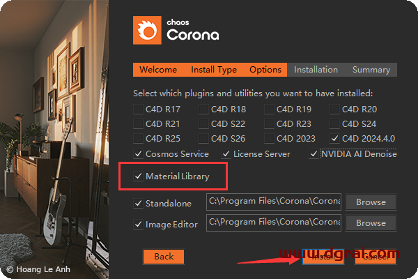 Corona 11.2 for Cinema 4D R17-2024正式学习版下载与安装教程