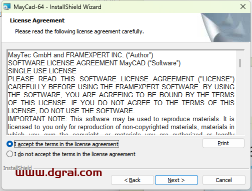 MayCAD v1.1安装包下载与安装教程