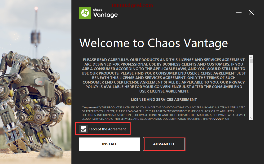 Chaos Vantage 2.4.0 英文学习版下载与安装教程