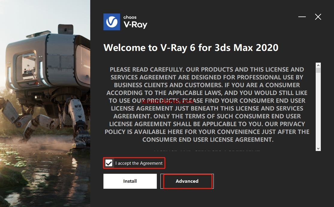 VRay 6.10.08 for 3dmax2019-2024 汉化版下载与安装教程