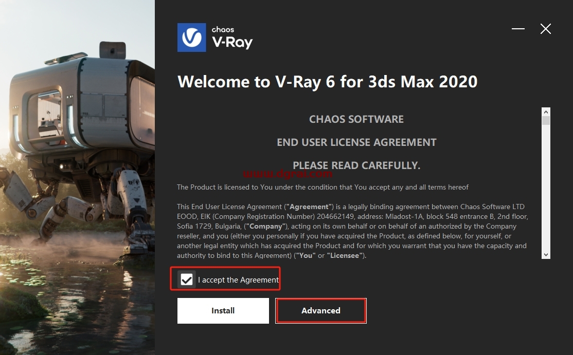 VRay 6.00.20 for 3dmax2020-2023汉化版免费下载与安装教程
