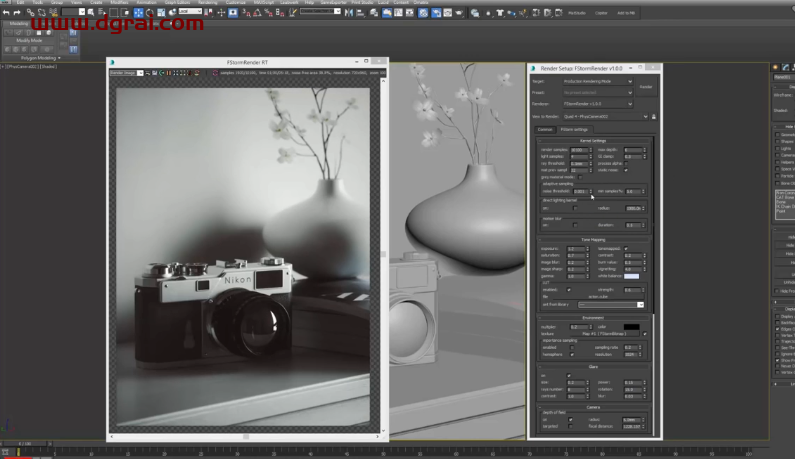 FStorm Render v1.5.7J for 3dmax2016-2025(3dmax插件)下载与安装教程