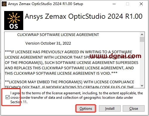 ANSYS Zemax OpticStudio 2024 R1.00中文版下载与安装教程