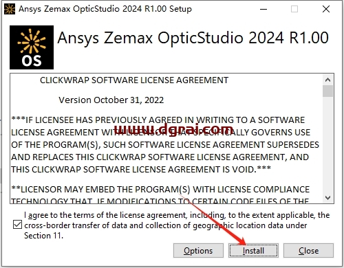 ANSYS Zemax OpticStudio 2024 R1.00中文版下载与安装教程