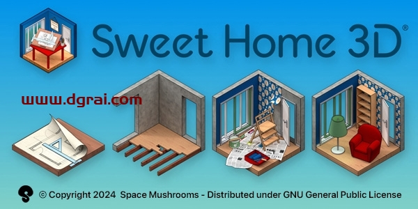 Sweet Home 3D 7.6中文完整版下载与安装教程