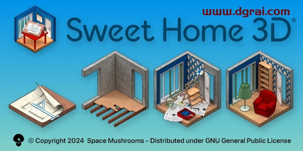 Sweet Home 3D 7.5.1(3D室内装潢设计软件)中文版下载与安装教程