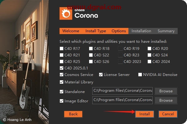 Corona 12.2 For Cinema 4D R17-2025免费下载地址+详细安装教程