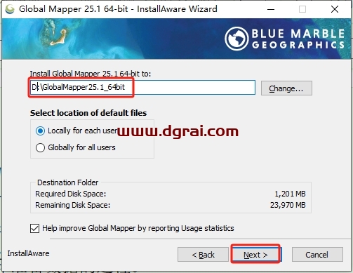 Global Mapper 25.1下载地址与安装教程
