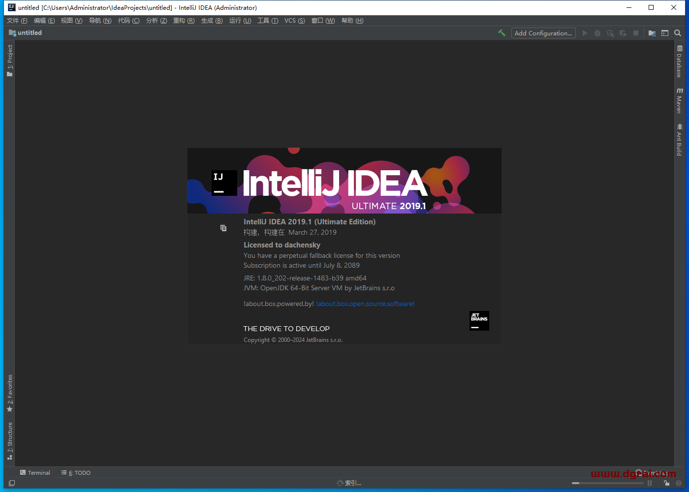 IntelliJ IDEA 2019.1中文版下载与安装教程