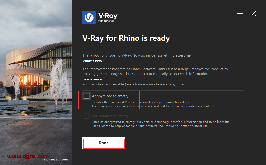 V-Ray 7.00.02 for Rhino 7-8安装包下载与安装教程