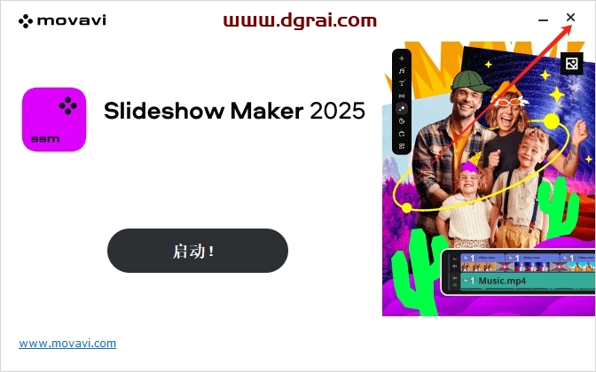Movavi Slideshow Maker 2025视频剪辑软件下载与安装教程