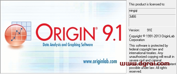 Origin 9.1英文版下载与安装教程