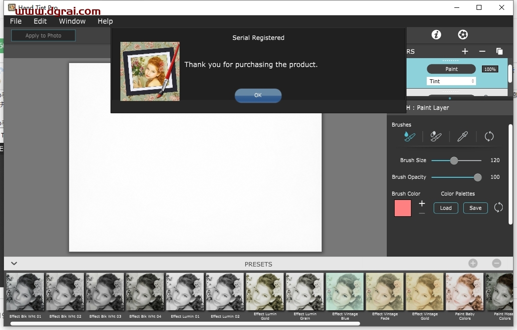 JixiPix公司Photoshop手绘摄影插件Hand Tint Pro V1.04 免费版下载与安装教程