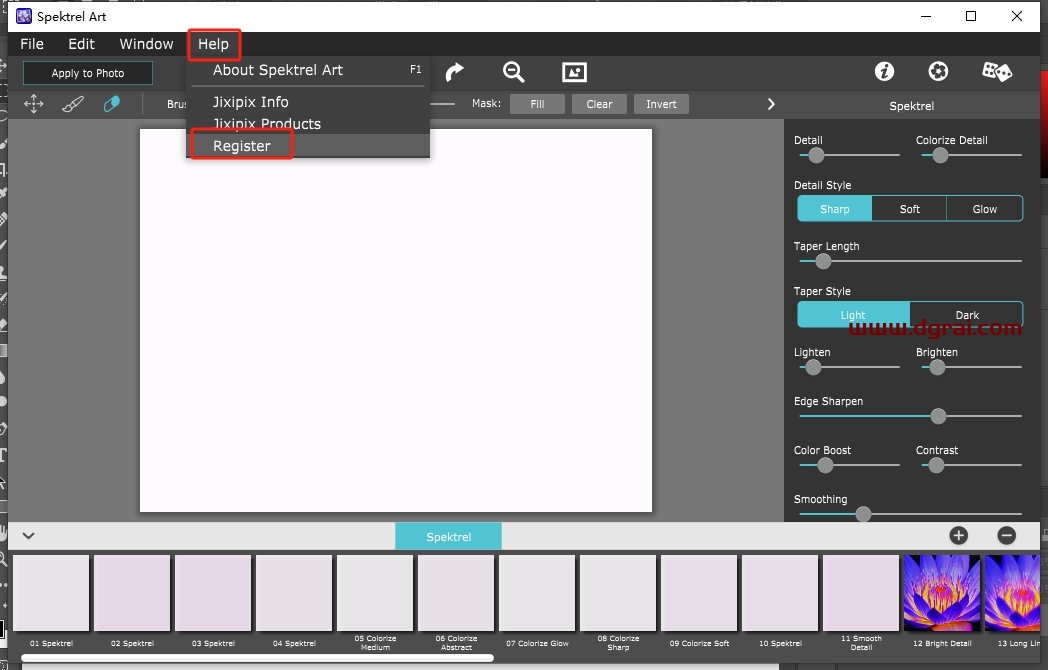 JixiPix图片光线艺术形式滤镜Spektrel Art V1.0.4英文版下载与安装教程