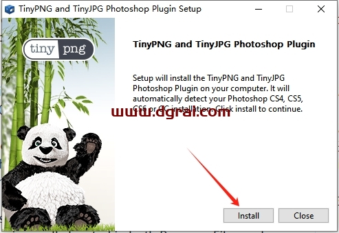 PS CS5-CC 2018智能PNG和JPEG压缩插件TinyPNG v2.3 Plugin下载与安装教程