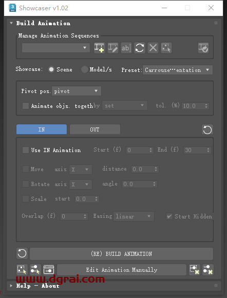 Showcaser V1.02 for 3dmax 2015-20263dmax动画展示插件下载与安装教程