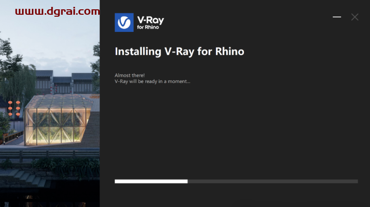 VRay 6.1 for Rhino 6-8安装包下载与安装教程