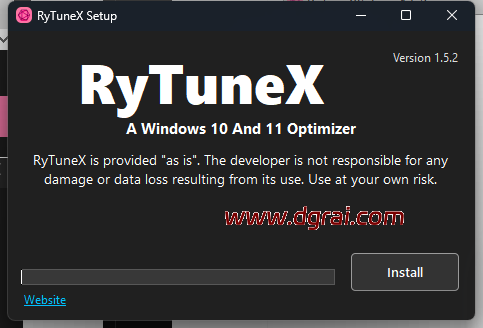 RyTuneX(Win10/11系统优化工具) v1.5.2免费无广告版下载与安装使用教程