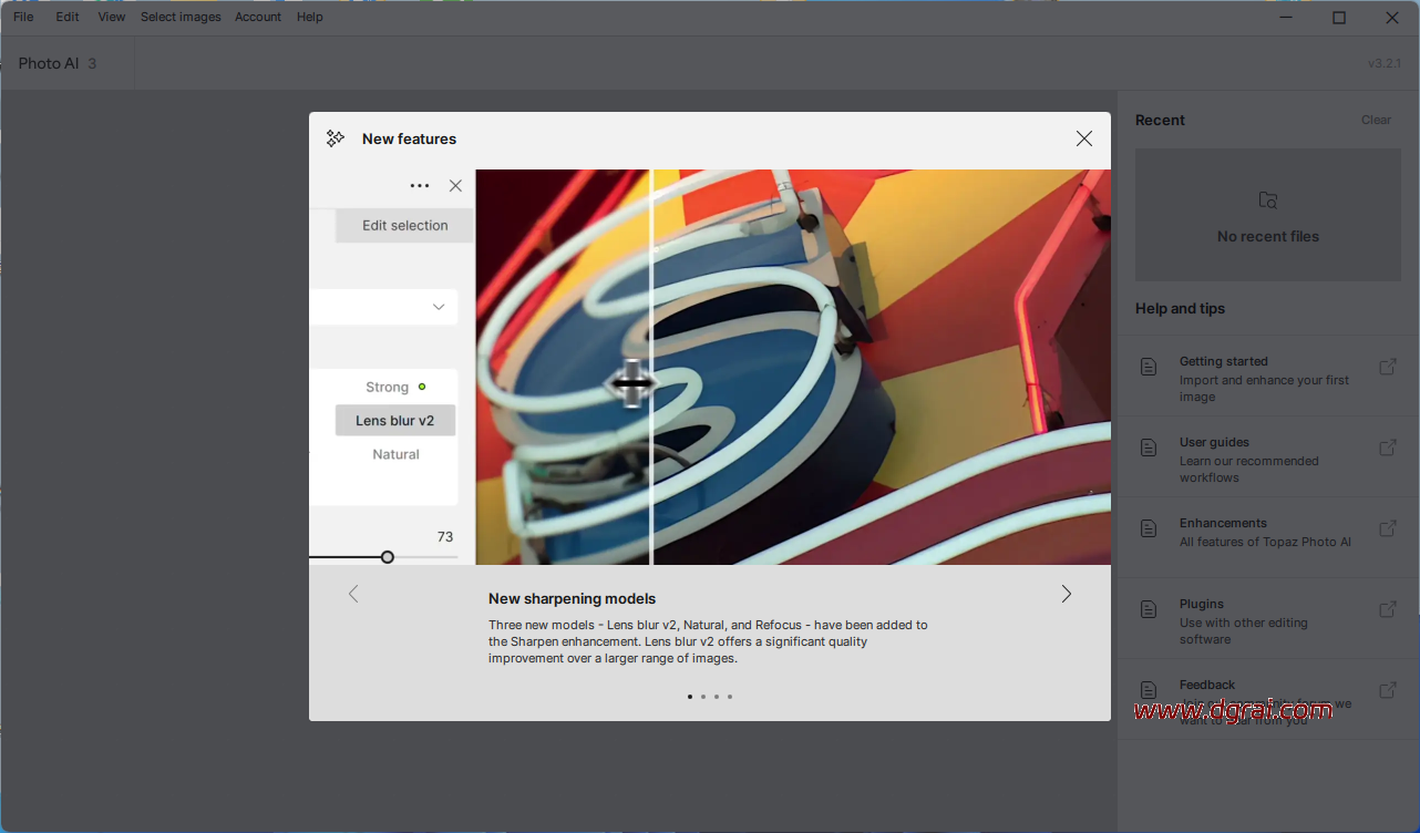 TopazPhotoAI v3.2.1便携免安装版下载与安装使用教程，已集成全部离线模型