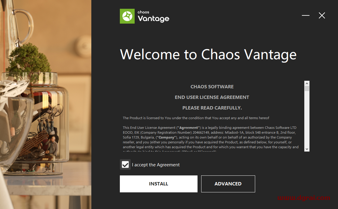Chaos Vantage v1.8.1【实时光线追踪预览软件】安装教程