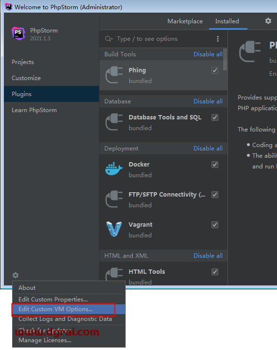 PhpStorm 2021.1.3【PHP编程软件】中文版下载与安装教程