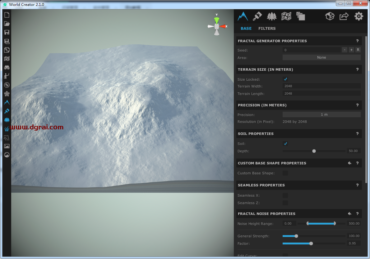 World Creator v2.1.0【GPU三维地形生成软件】英文绿色版下载与安装教程