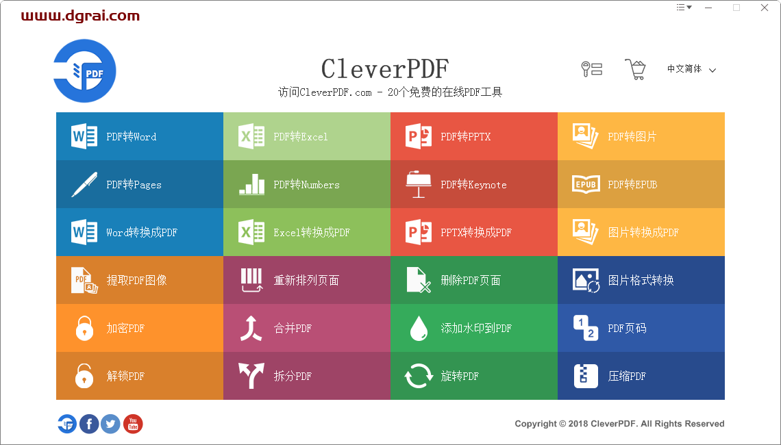 CleverPDF v3.0【万能pdf转换器】中文版安装教程